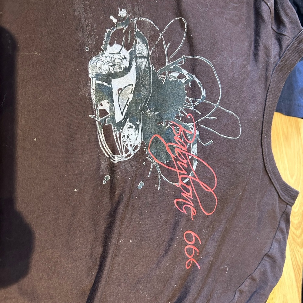 Y2K Graphic T-Shirts in Blue and Brown - Picture 3 of 7